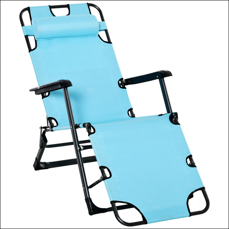 Chaise longue pliante pour l'extérieur