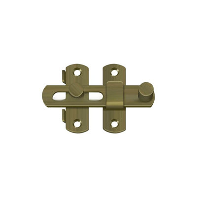 Deltana DL35U5 Drop Latch 3-1/2"; Antique Brass Finish