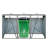 Zephyr Modern Metal Bin Shed Galvanized Steel Rust-Resistant
