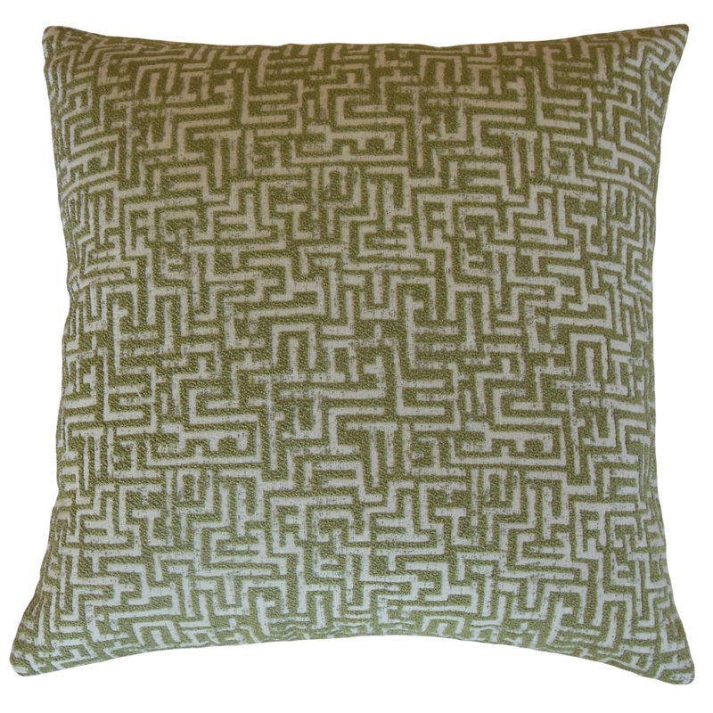 Zeref Geometric Reversible Throw Pillow, Height(22") x Width(22"), Peat