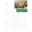 Danashia 180cm H x 30cm W Metal Obelisk Trellis-1815744094