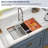 50/50 Double Bowl Undermount Stainless Steel Kitchen Sink with Accessories-86385616