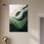 «Green Echoes I», art abstrait vert-386245746-386245733