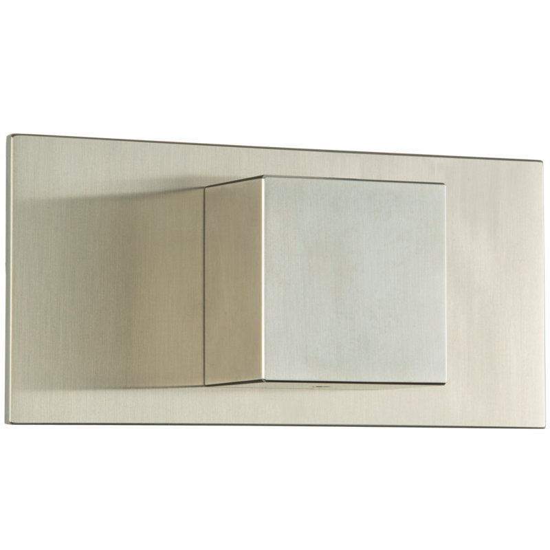 3-Way Diverter Trim Kit, SQU + Letterbox, Brushed Nickel