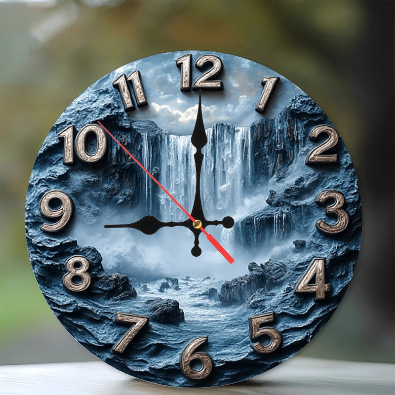 Horloge murale cascade