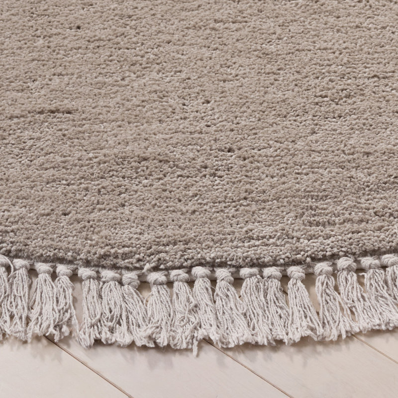 Tapis de couleur unie performance touffeté à la main Vermont 575, Rond 6 pi