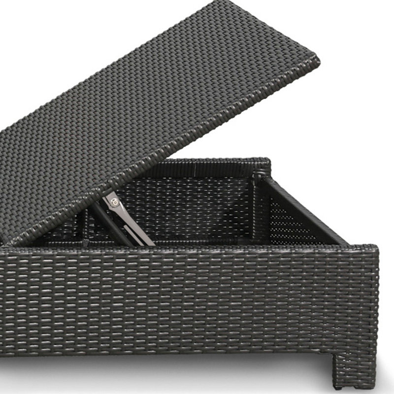 Chaise longue en rotin Smooth