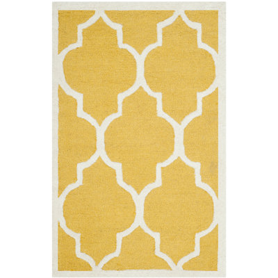 Cannen Cambridge Hand Tufted Wool Geometric Rug