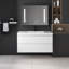 Meuble-lavabo simple 41,93 po avec plateau en résine Charlay