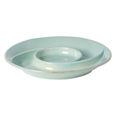 Costa Nova Cook & Host Stoneware Chips and Dip Platter