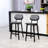 Valenza Upholstered 65cm Counter Stool with Solid Wood Frame-862227797