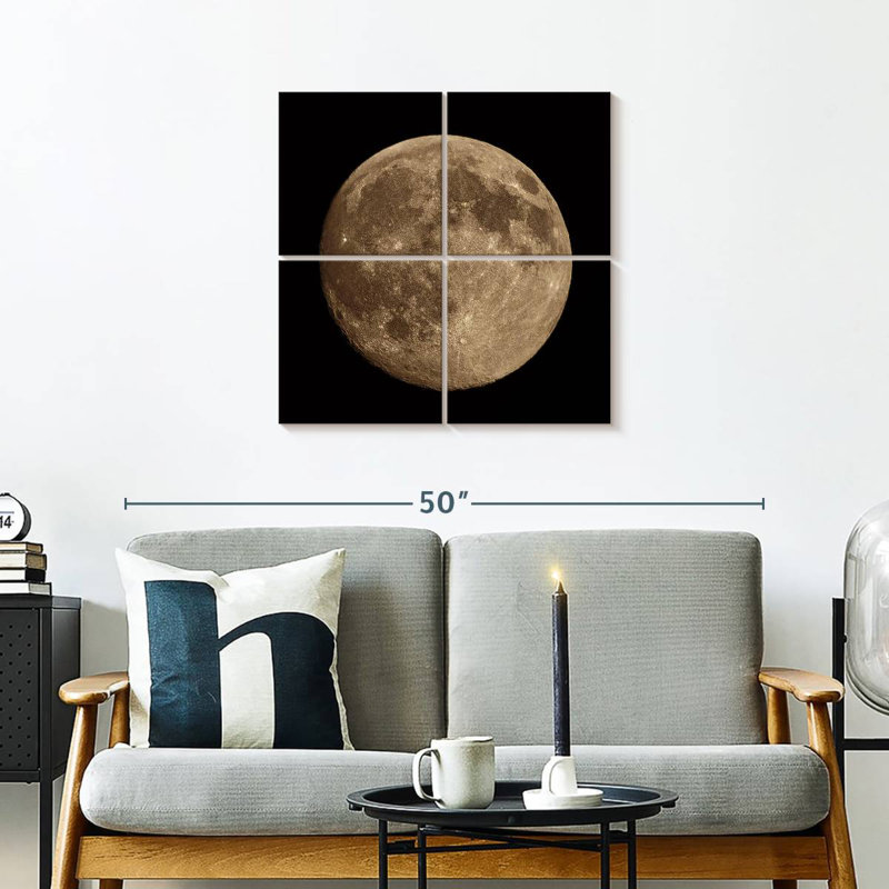 Détail de la lune Oberle II, H 26 po x l 26 po