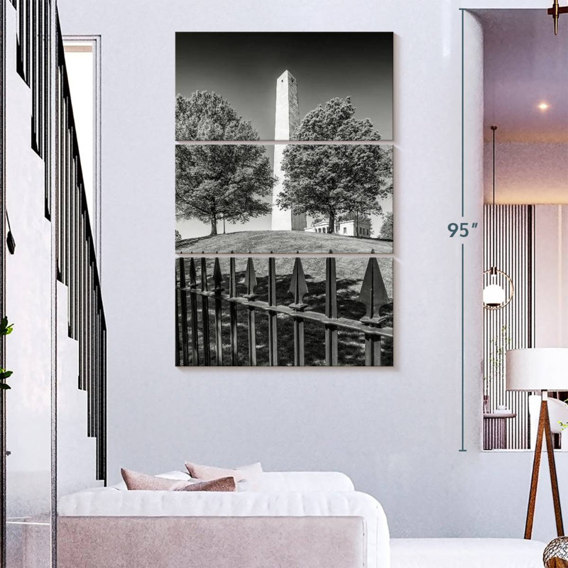 Monument Masam Boston Bunker Hill, H 74 po x l 48 po