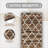 Nickulis Bathroom Runner with Non-Slip Backing