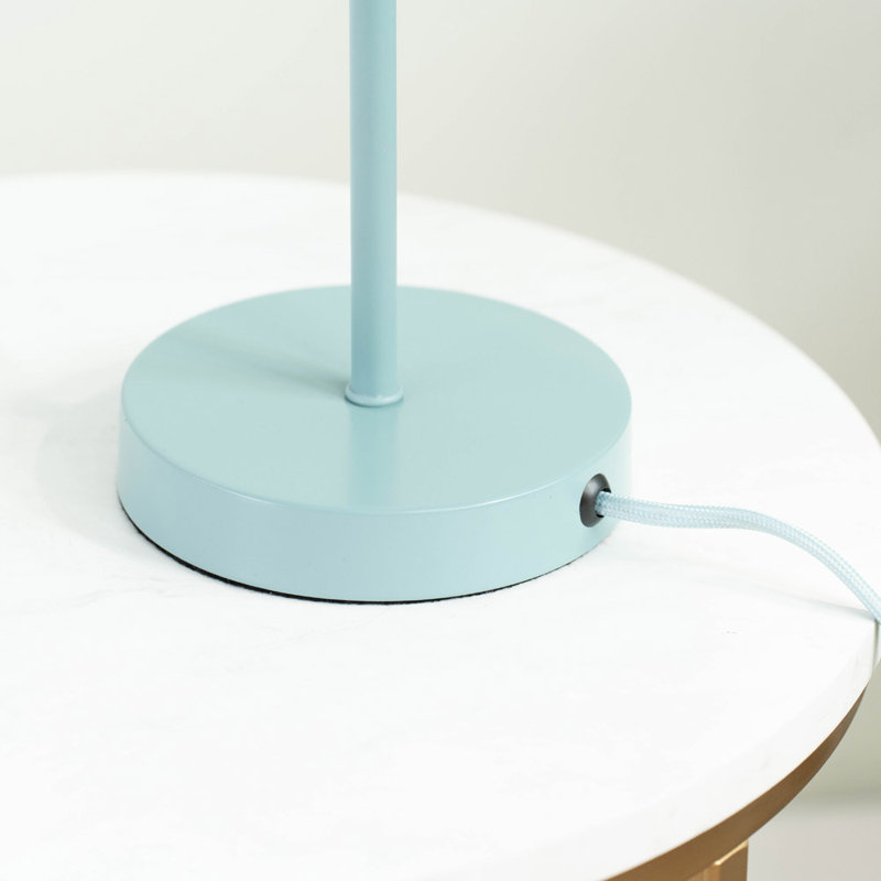Kameron Metal Table Lamp, Blue, Yes
