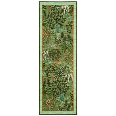 Tapis décoratif lavable pour animaux de la jungle moderne Tapis antidérapant antidérapant antidérapant Tapis antidérapant pour salon, chambre à coucher