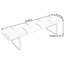 Banc rembourré en mélange de polyester Thorleif
