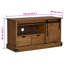 TV Cabinet HALDEN With Sliding Door 110X40x60 Cm Solid Wood-663610645