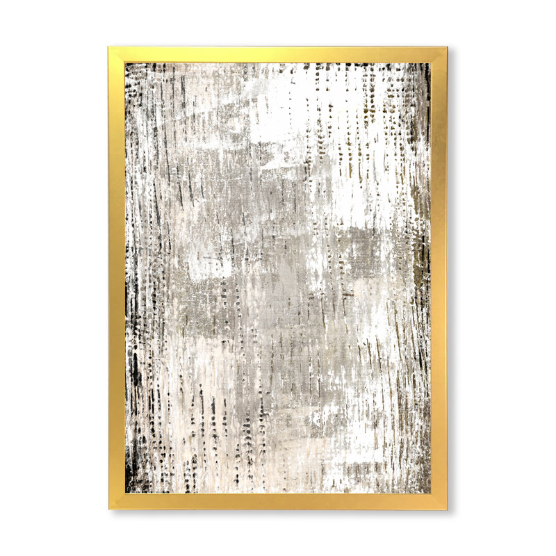 Art moderne gris et bleu II 2FDP47773, H 32 po x l 16 po x P 1 po, Encadrement doré