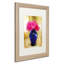 «Pink Carnations in Cobalt Blue Vase» par Kuehn, reproduction d'art sur toile encadrée-19605205-19605206-69680474