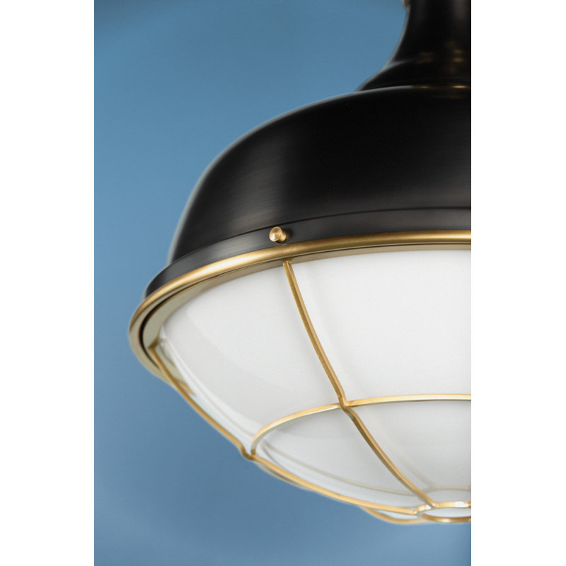 Holkham 1 Light Pendant, Distressed Bronze