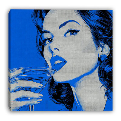 Blue Hour Elegance Wrapped Canvas Wall Art