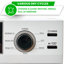 Equator PREMIUM Compact 24" VENTED Dryer w/Washer SOCKET 3.1cf/13lb SENSOR 110V