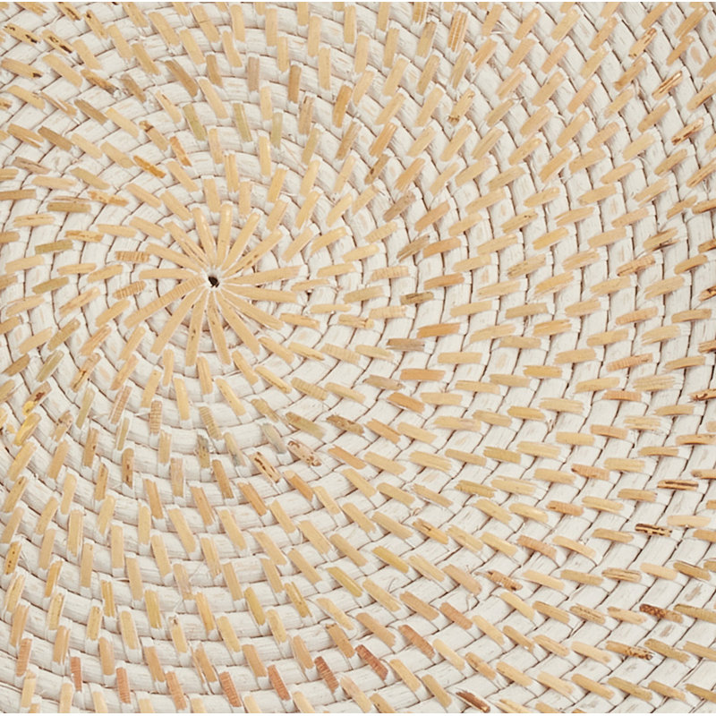 Zadia Jute/Rattan Charger Plate, White