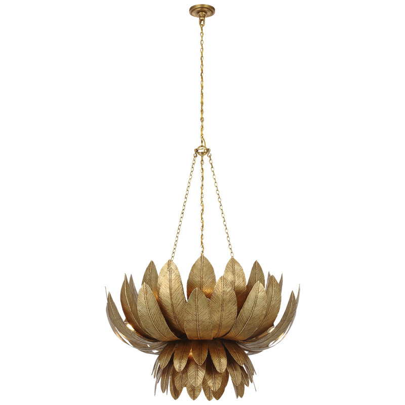 Sinclair 9 - Light Chandelier, 41.75" H x 33.75" W x 33.5" D, French Gild