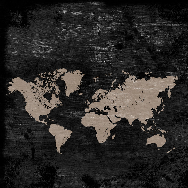 «Jarhonda Map of the World on Canvas» par Dziewul, photographie, H 12 po x l 12 po