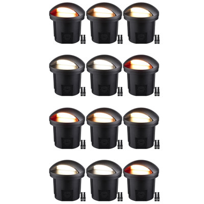 Lumières à DEL pour puits de paysage enterrées, basse tension, aluminium, homologué ETL, Ip67, 1800K / 2700K / 3000K / 4000K / 5000K sélectionnable