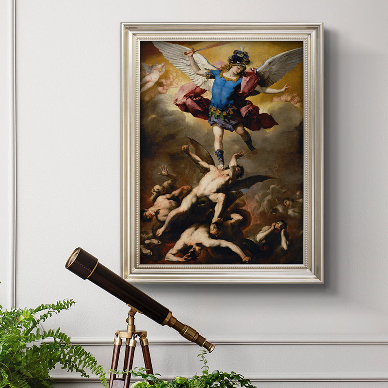 La chute des anges rebelles, toile encadrée de qualité supérieure - prête à être accrochée, H 36 po x l 24 po x P 2,5 po