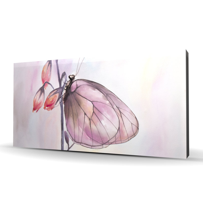 Delicate Butterfly - Romantic Insect Canvas for Home Decor