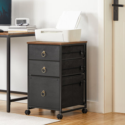 3-drawer Mobile File Cabinet by 17 Stories