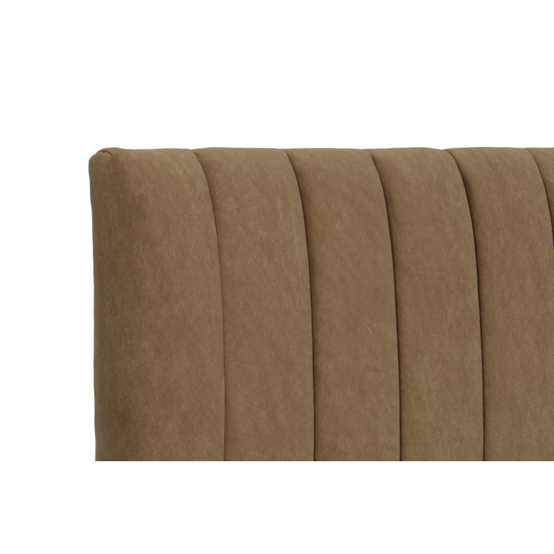 Ali Channel Upholstered Headboard, California King, Brown