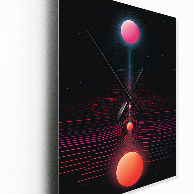 Horloge murale pleine lune, H 28 po x l 12 po x P 1 po