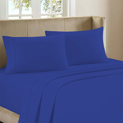 4 pièces: Ensemble de draps en microfibre de rayonne - ultra doux, respirant et infroissable