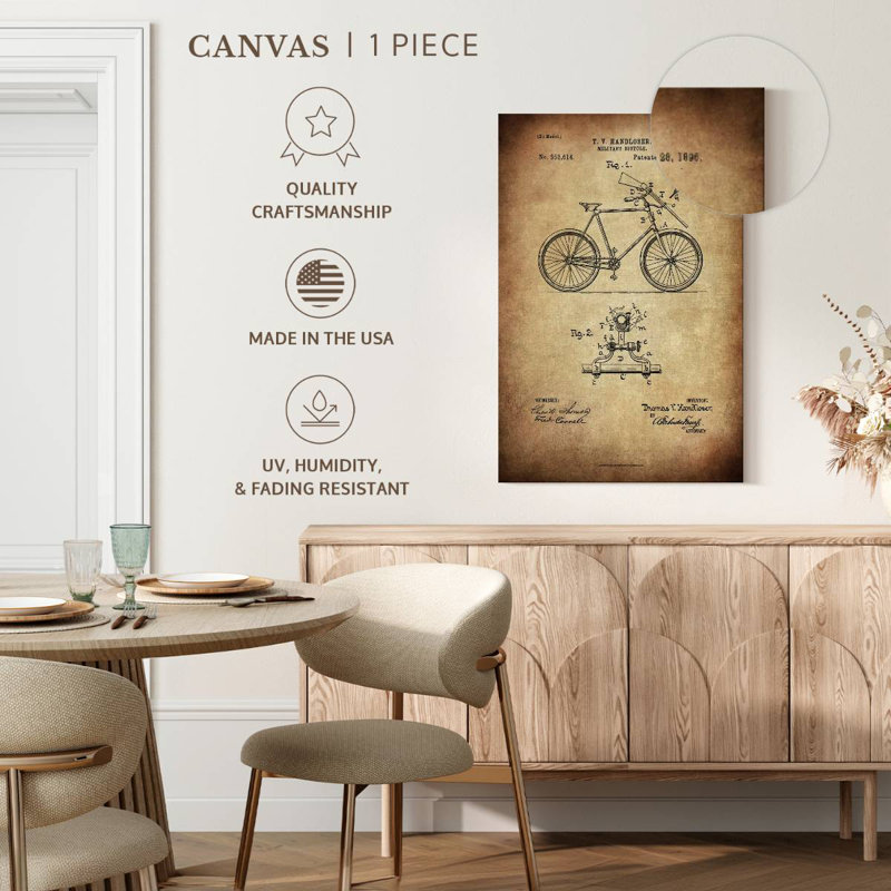 Military Bicycle Kynaat, 45" H x 30" W