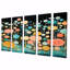 «Deep Ocean Bubble Rising Through The Night», ensemble de 5 décorations murales côtières-2039873711