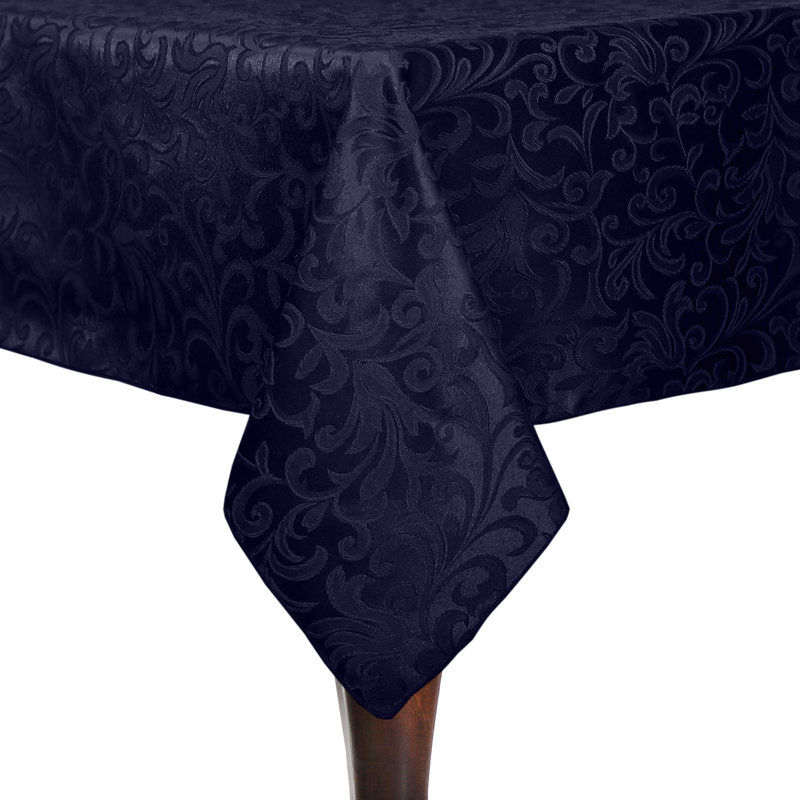 Rosdorf Park Damask Somerset Tablecloth Rectangular, 10, Plum, 108" x 60"
