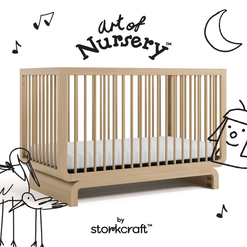 Santorini 5-In-1 Convertible Crib, Driftwood, Crib