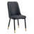 Stylish And Comfortable Dining Chair Set With Metal Legs And PU Leather Seats-2001420743-2001420763