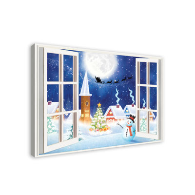 Art sur toile pour fenêtre magique christmas Brady