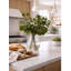 Faux Greenery Arrangement in Glass Vase
