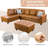 3 - Piece Semi Pu Synthetic Leather Sectional-508287894
