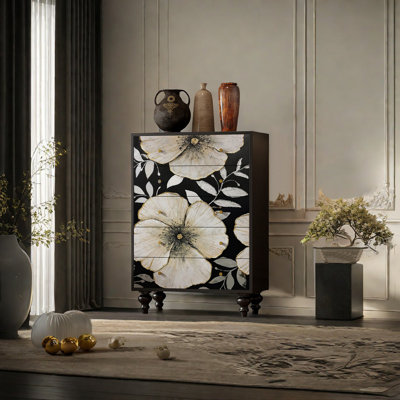 Commode d'appoint en bois massif italien