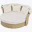 Ensemble de mobilier d'extérieur en rotin double