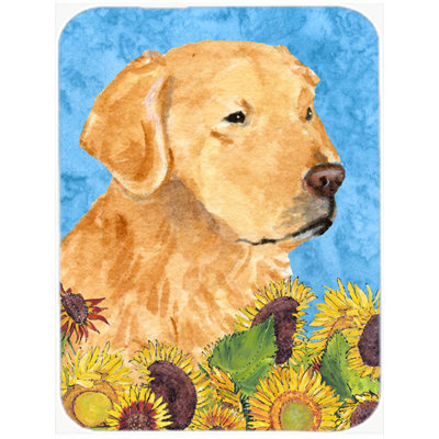 Planche à découper en verre east urban home retriever