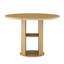 Ensemble table et chaises rondes de 120 cm (47,24 po), style ferme moderne, rangement à deux niveaux, idéal pour les aires de repas et de salon (table seulement)