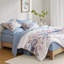 Ensemble d'édredon floral avec draps bleu-122563621-122563625